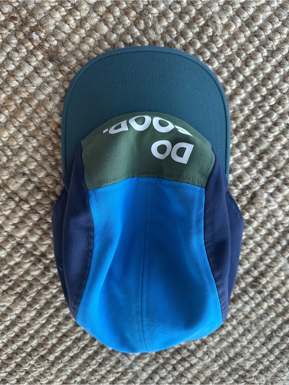 Cotopaxi Unisex Teal Do Good 5 Panel Navy & Bright Blue Colorblock Cap - Picture 4 of 6